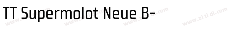 TT Supermolot Neue B字体转换